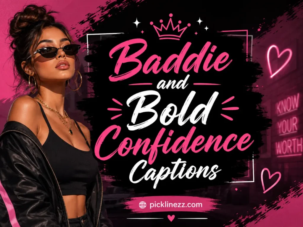 Baddie and Bold Confidence Captions
