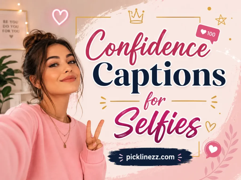 Confidence Captions for Selfies