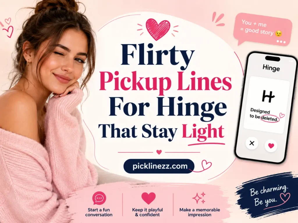 Flirty Pickup Lines For Hinge That Stay Light