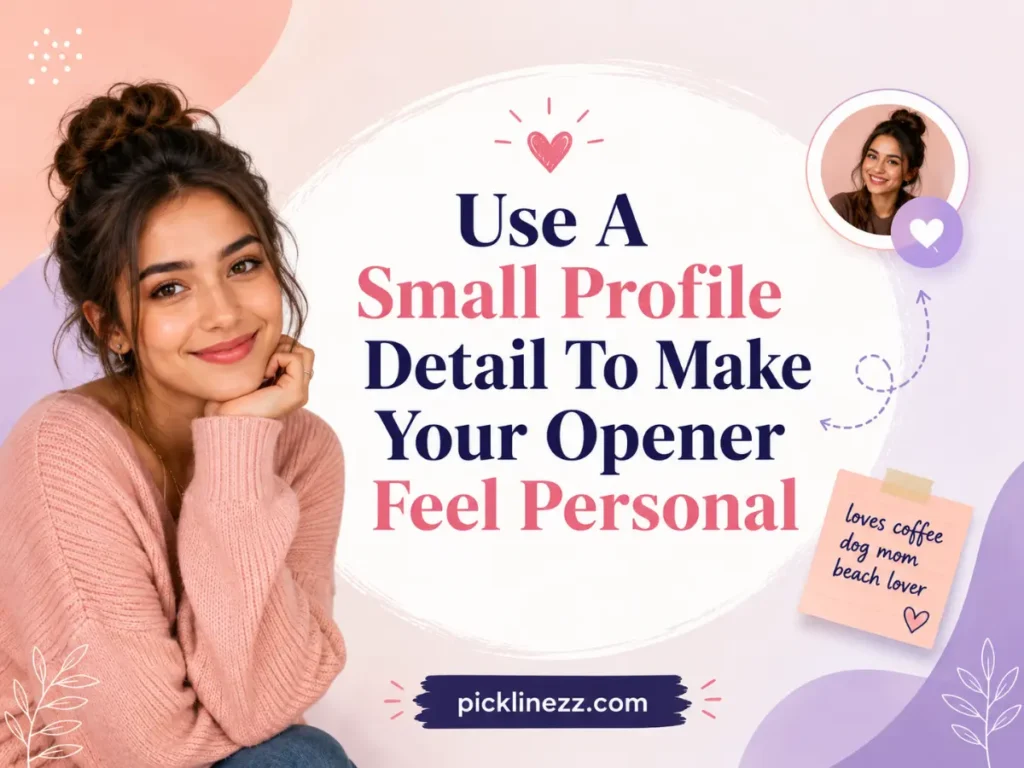 Use A Small Profile Detail To Make Your Opener Feel Personal