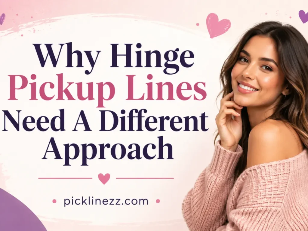 Why Hinge Pickup Lines Need A Different Approach