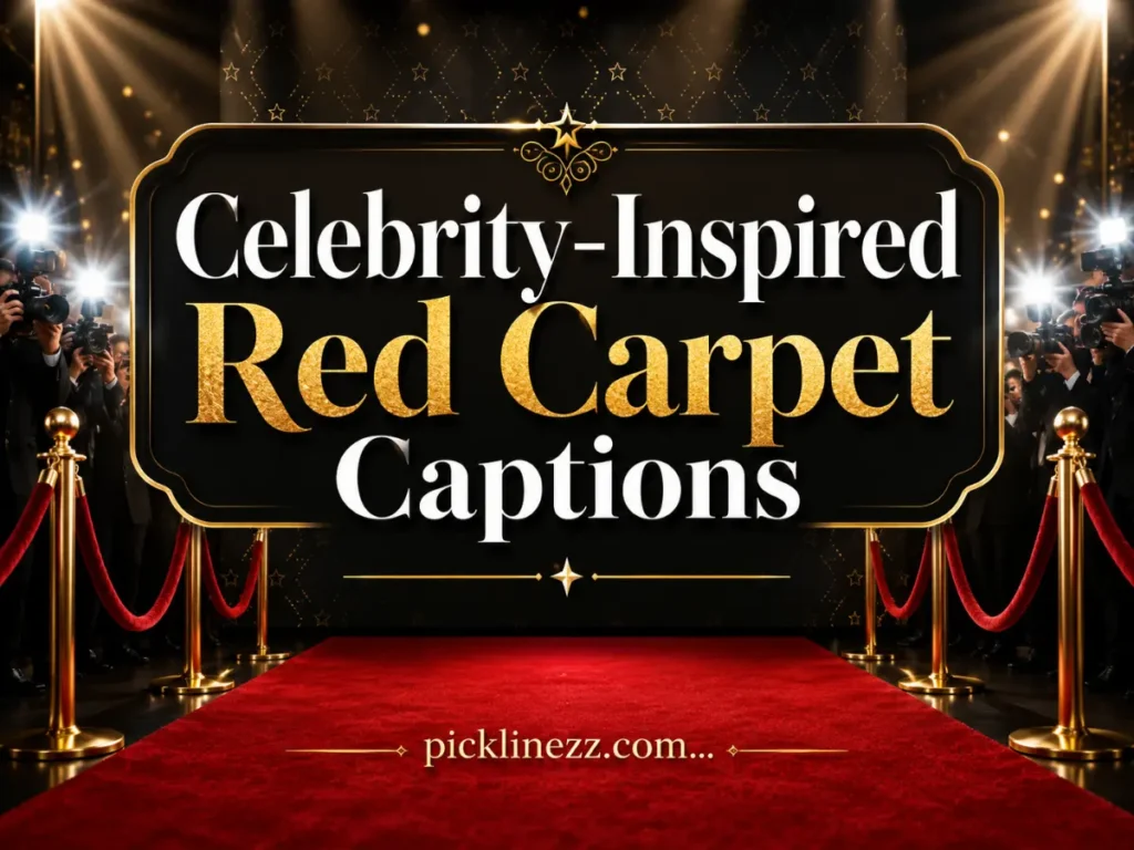 Celebrity-Inspired Red Carpet Captions