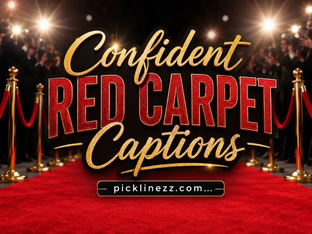 Confident Red Carpet Captions