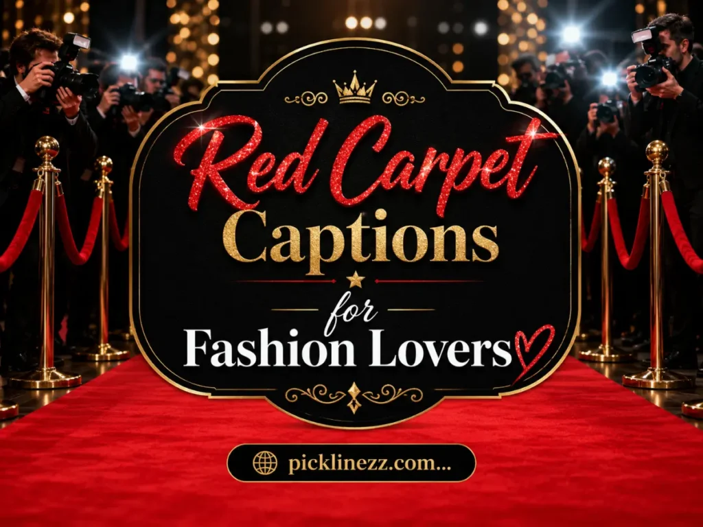 Red Carpet Captions for Fashion Lovers