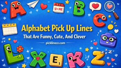 Alphabet Pick Up Lines That Are Funny, Cute, And Clever