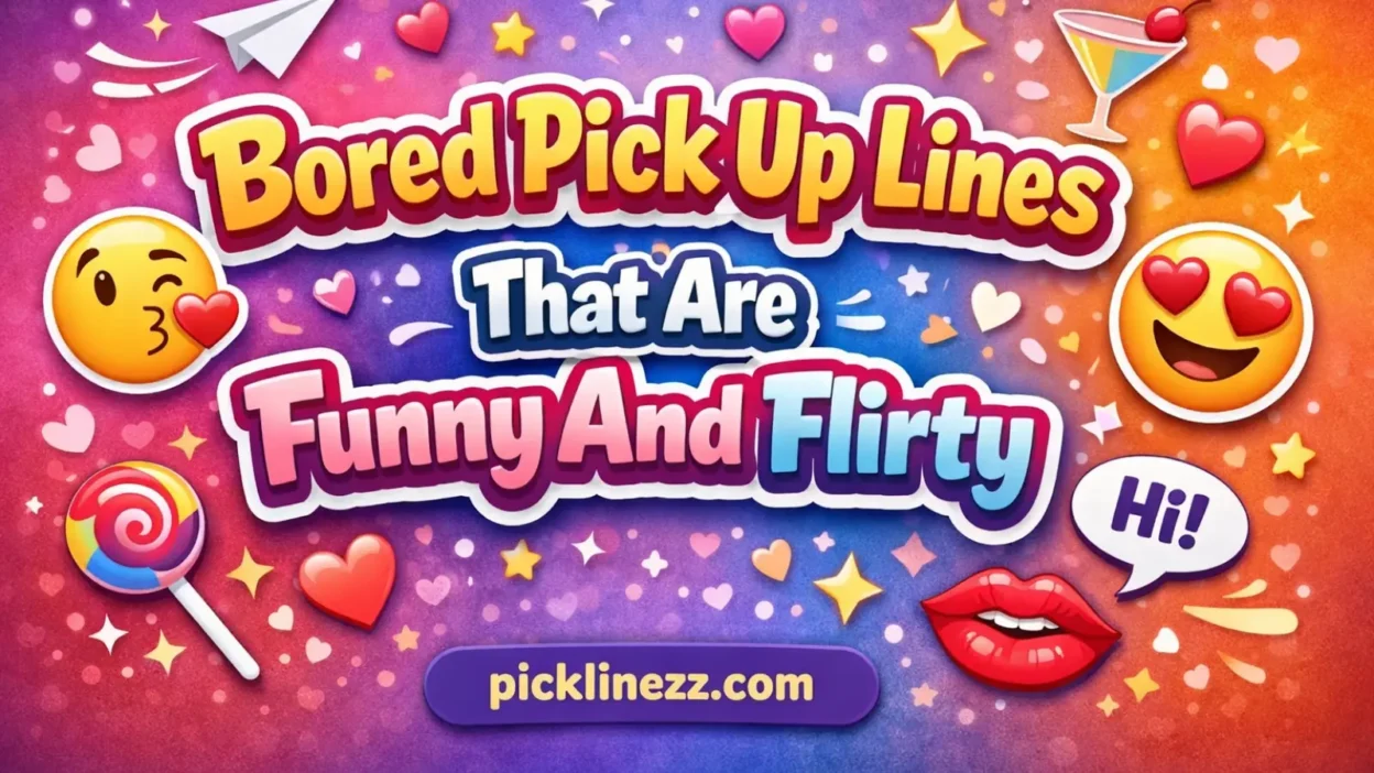 Bored Pick Up Lines That Are Funny And Flirty