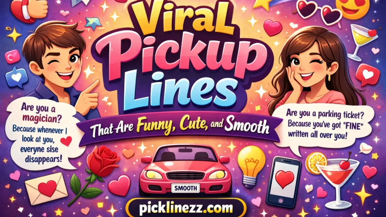 Viral Pickup Lines That Are Funny, Cute, and Smooth
