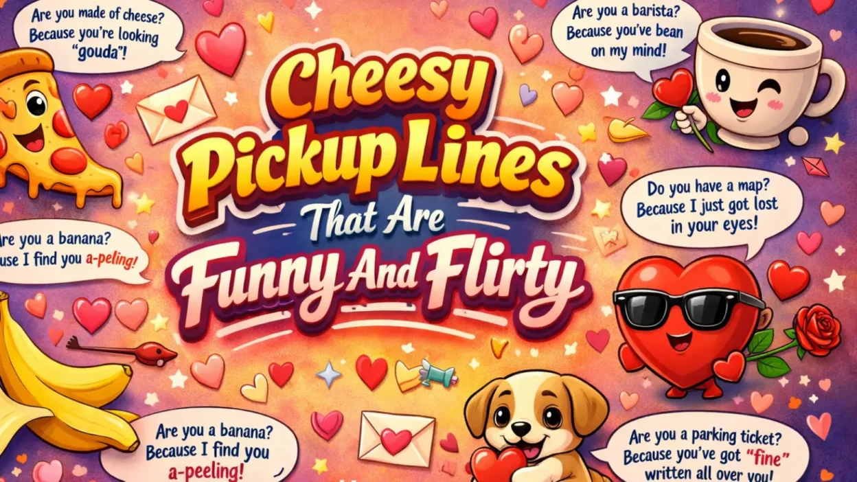 Cheesy Pickup Lines That Are Funny And Flirty