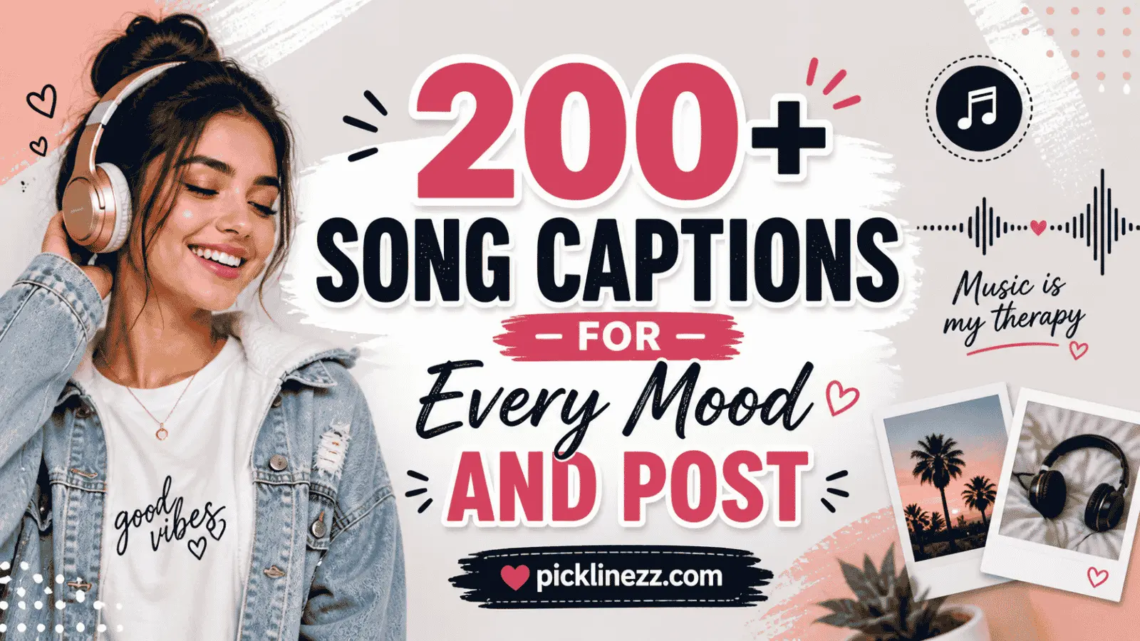 200+ Song Captions for Every Mood and Post