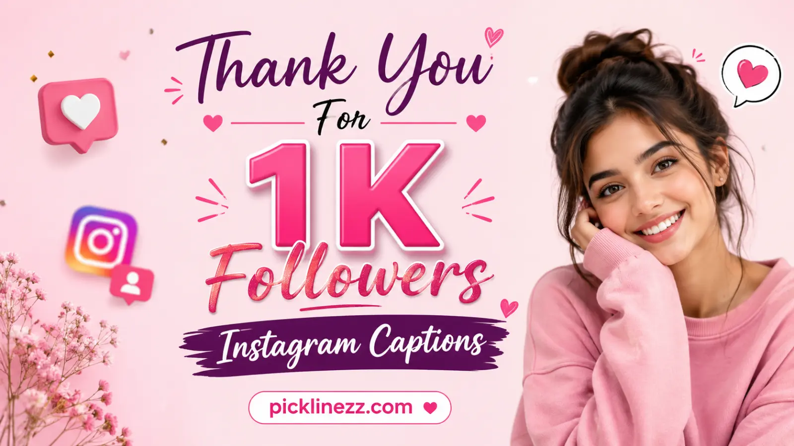 Thank You For 1K Followers Instagram Captions