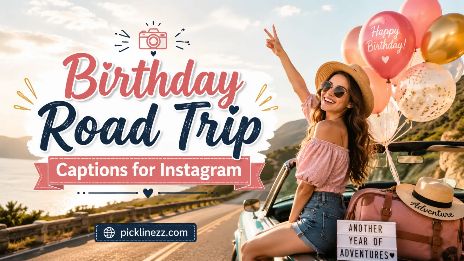 Birthday Road Trip Captions for Instagram