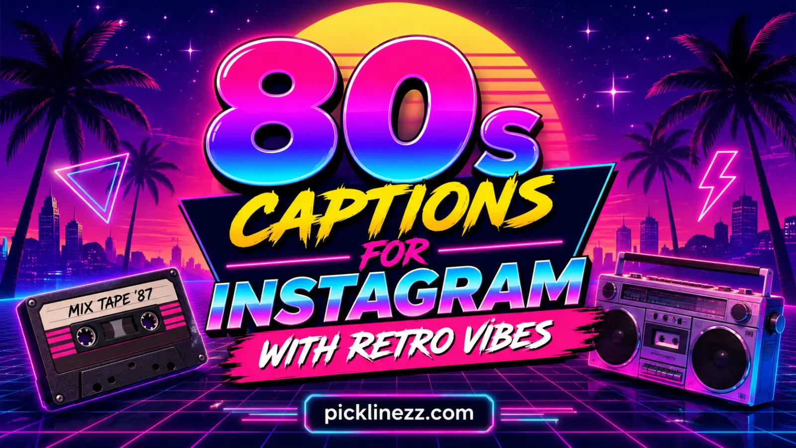 80s Captions For Instagram With Retro Vibes