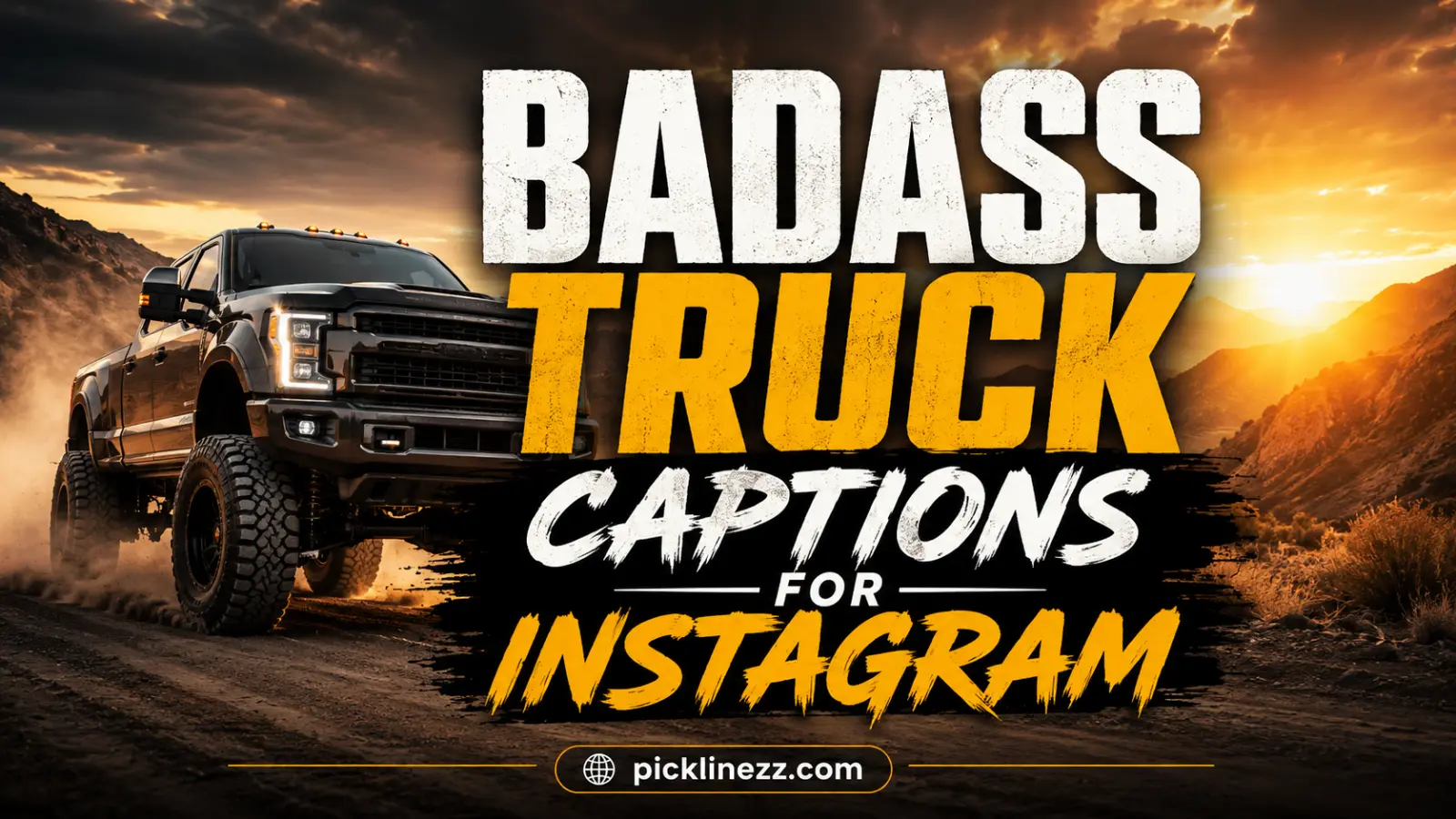 Badass Truck Captions for Instagram
