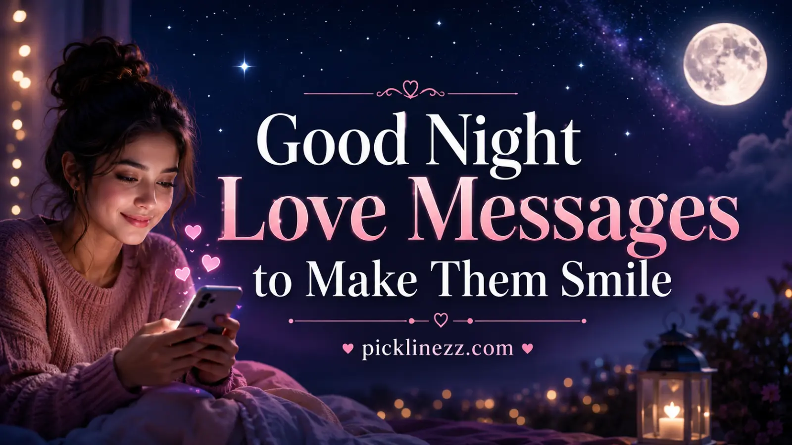 Good Night Love Messages to Make Them Smile