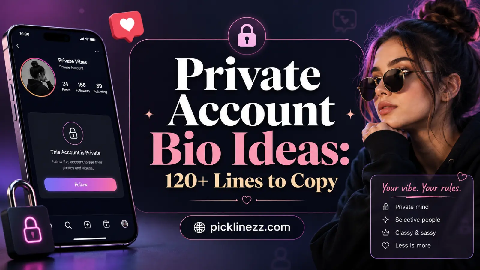 Private Account Bio Ideas: 120+ Lines to Copy