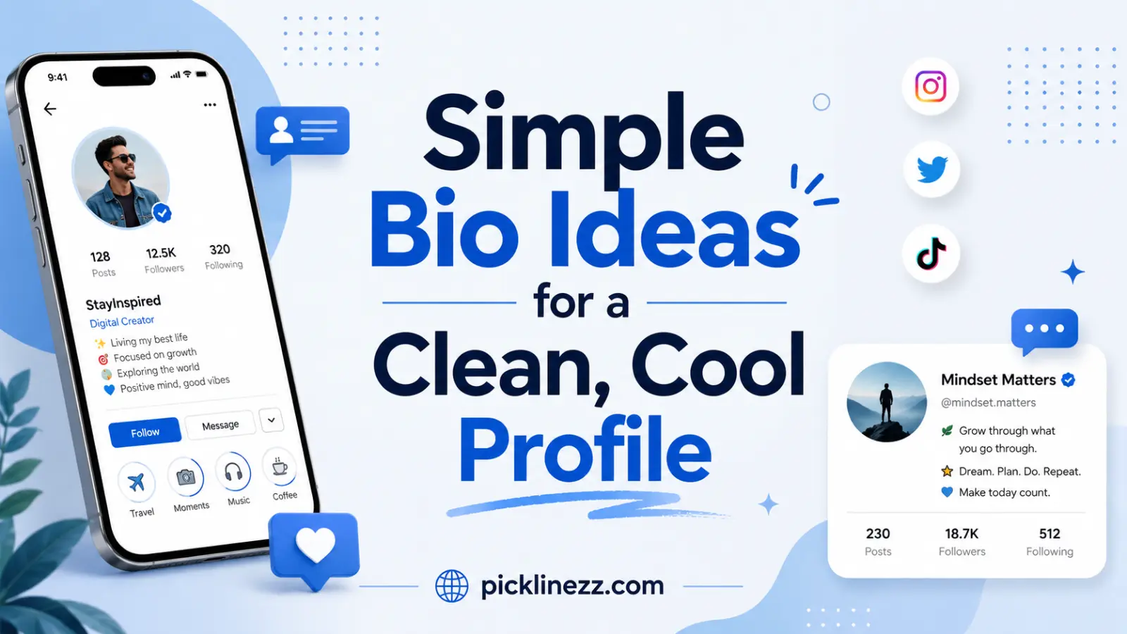 Simple Bio Ideas for a Clean, Cool Profile