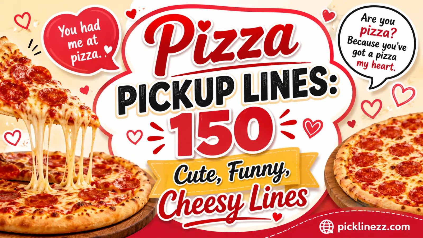 Pizza Pickup Lines: 150 Cute, Funny, Cheesy Lines