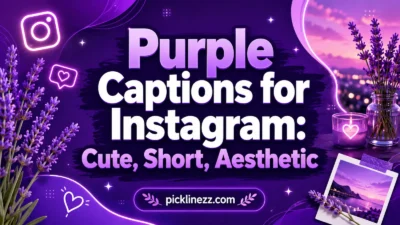 Purple Captions for Instagram: Cute, Short, Aesthetic